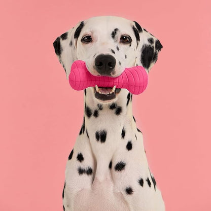 Playology Dog Toys | Dual Layer Bone Durable Chew Toy Bone for Dogs | Jumbo Red Velvet Cake Scented Toy - Limited Edition Valentine's Day Scent | Easy to Clean and Made from Non Toxic Materials