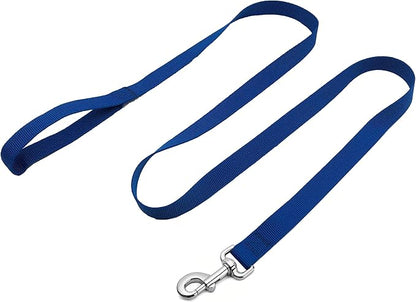 Strong Nylon Dog Leash, 4FT/ 5 FT/ 6FT Dog Leashes for Medium Large Dogs(5FT, Blue)