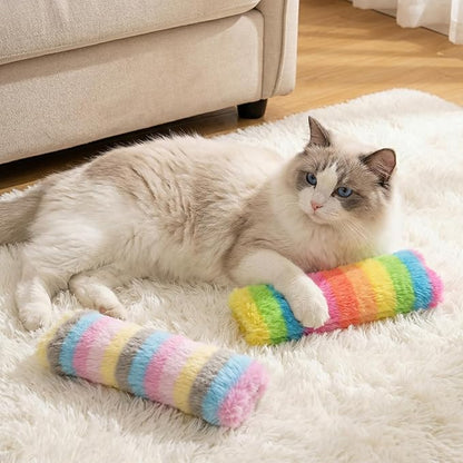 MehelloFeather Cat Toys Pillows 6Pcs Catnip Kicker Toys for Cats Promotes Kitty Exercise