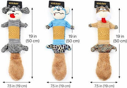 Funny Face Squeaky Plush Dog Toy for Small & Medium Dogs – Soft Stuffed Toy for Indoor Play, Boredom Relief & Gentle Chewing