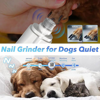 CATPICK 2-in-1 Cat Nail Clippers & Dog Nail Clippers Trimmers for Large Medium Small Dogs Cats Claw Trimmer Quick Sensor and Safety Guard USB Rechargeable with 2 LED Lights Dogs Nail Trimmer