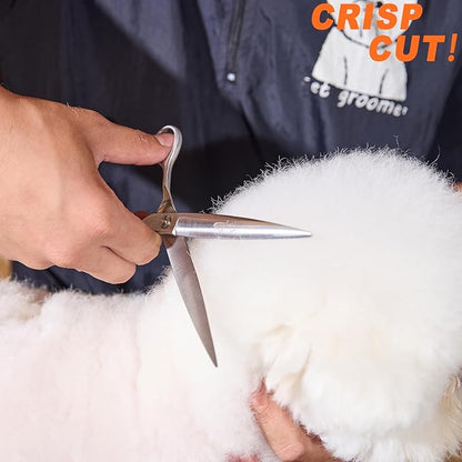 High-end Professional Dog Grooming Scissors Pet Grooming Shears 7.5 Inches Extremely Very Sharp Made Of Stainless Steel Alloy By Hand For Dog Cat Groomer