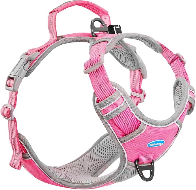 ThinkPet No Pull Harness Breathable Sport Vest with Handle-Dog Harnesses Reflective Adjustable for Medium Large Dogs
