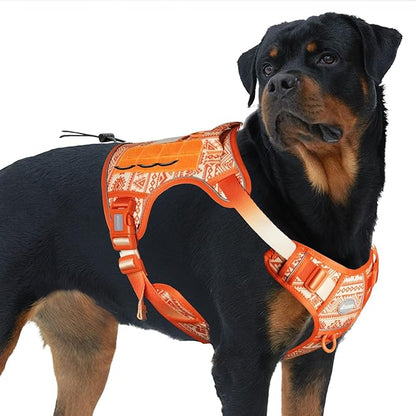 AUROTH Tactical Dog Harness for Large Dogs No Pull Adjustable Pet Harness Reflective K28 Working Training Easy Control Pet Vest Military Service Dog Harnesses