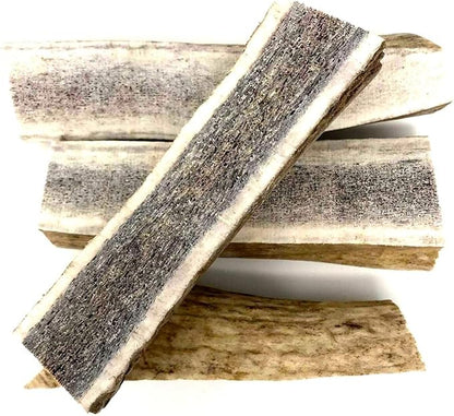 peaksNpaws Premium All-Natural Grade A Split Elk Antlers for Dogs – Naturally Shed in The Rocky Mountains – No Additives, No Preservatives - Healthy and Delicious Treat - Made in USA - S/M Split