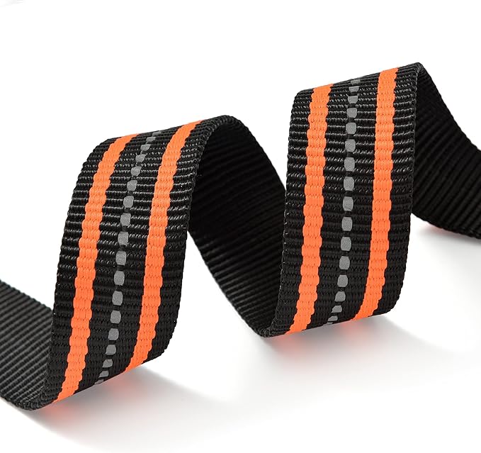 Mile High Life Reflective Dog Collar | Nylon Pet Collars wiith Buckle | Light Weight Puppy Collars | Orange Dog Collars for Medium Dogs (Orange, M)