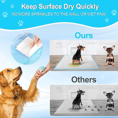 Pee Pads for Dogs 36"x48" 100 Count, Puppy Pads Extra Large, Disposable Thicken Pet Training Pads for Cats Doggie Rabbits, Incontinence Underpads Ultra Absorbent & Quick-Dry, Leakproof Potty Pads
