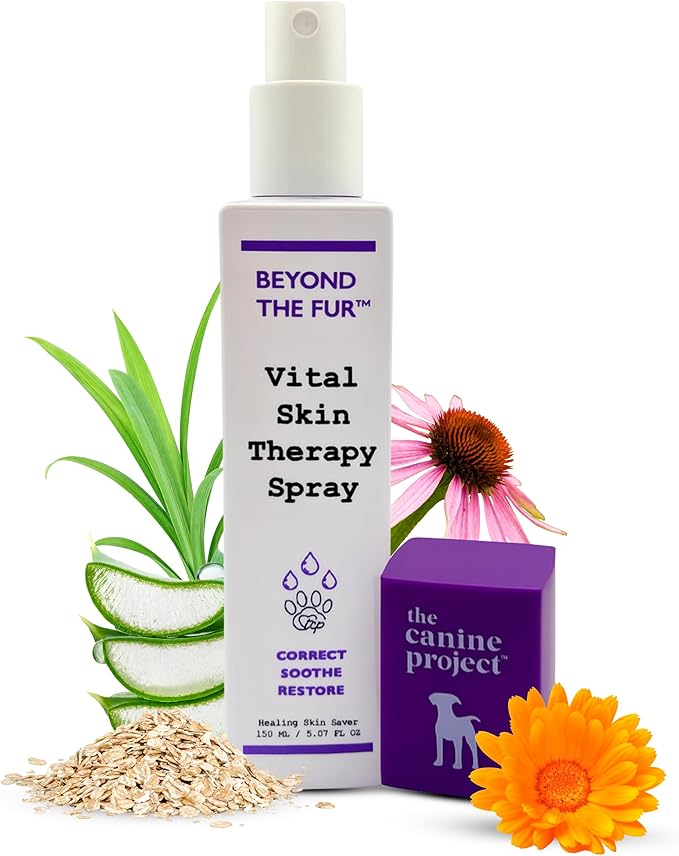 Vital Skin Therapy Spray for Dogs – Anti-Itch Spray for Dogs – Promotes Healing & Skin Repair – Soothing & Gentle First Aid with Aloe Vera, Oatmeal & Soothing Tea Tree Oil - 5.07 oz.