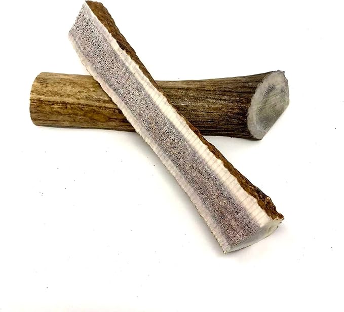 peaksNpaws Premium All-Natural Grade A Split Elk Antlers for Dogs – Naturally Shed in The Rocky Mountains – No Additives, No Preservatives - Healthy and Delicious Treat - Made in USA - M/L Split