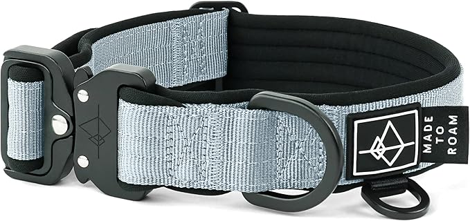 MADE TO ROAM Comfort Collar - Adjustable Nylon Dog Collar with Soft Comfortable Padding, Light Aviation Aluminum Metal Buckle for Small, Medium and Large Dogs (Alaska Daybreak, Size 3)