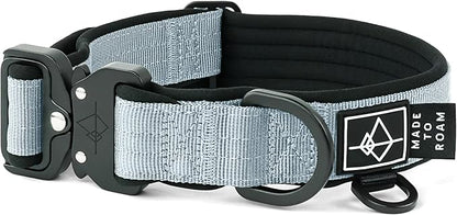 MADE TO ROAM Comfort Collar - Adjustable Nylon Dog Collar with Soft Comfortable Padding, Light Aviation Aluminum Metal Buckle for Small, Medium and Large Dogs (Alaska Daybreak, Size 2)