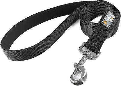 Basic Dog Leashes 6 FT Padded Handle Nylon Dogs Leashes for Medium Dogs Black