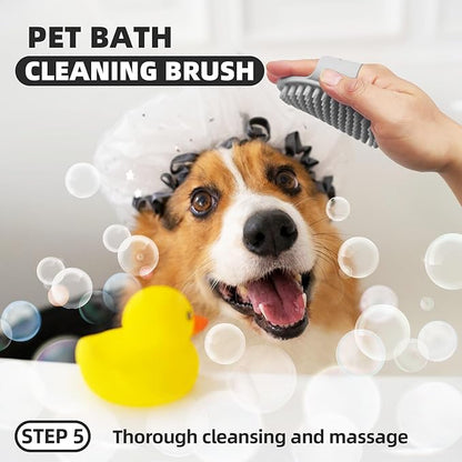 KUEIOX Dog Brush for Shedding, 7 PCS Dog Grooming Brush Kit, Undercoat Rake, Slicker Brush, Deshedding Comb, Bath Brush, Nail Clipper for Long & Short Haired Dogs & Cats, Black