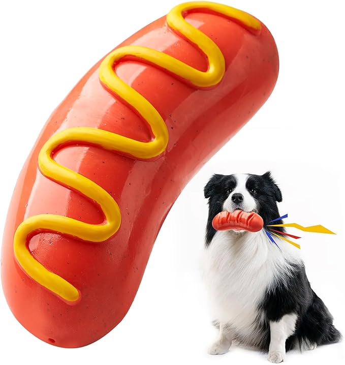 LiuMelinda Dog Chew Toys for Aggressive-Chewers - Indestructible Dog Toy for Aggressive Chewer，Tough Chew Toys for Dogs （Rubber）