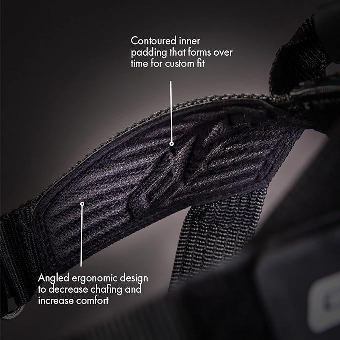 EzyDog Express Dog Harness - Adjustable Dog Harness for Large, Medium, and Small Dogs with Padded Ergonomic Anti-Chafing Design, Grip Handle, & Easy Side Buckle (Gray, XL)