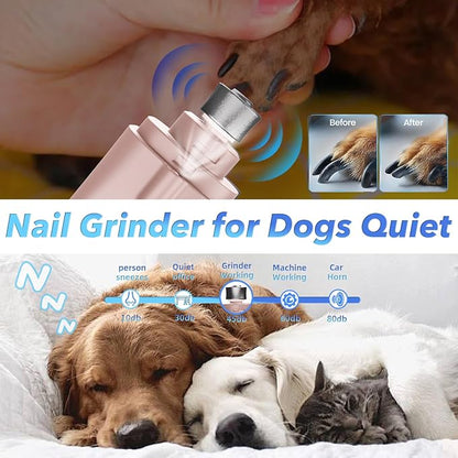 CATPICK 2-in-1 Cat Nail Clippers & Dog Nail Clippers Trimmers for Large Medium Small Dogs Cats Claw Trimmer Quick Sensor and Safety Guard USB Rechargeable with 2 LED Lights Dogs Nail Trimmer