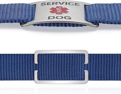 Leash King Surgical Stainless Steel K9 Pet ID Jewelry Tag - Slide on Dog Collar or Harness Quickly and Securely – No Noise, Durable - Stylish & Comfortable - Perfect for Dogs & Cats/Small
