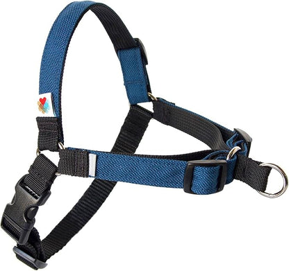 Wildebeest No Pull Dog Harness | Comfortable Training Harnesses | Effective No Pull Harness Design | Ideal for Large Sized Dog | 4-Point Adjustable(XL - 30~36 inch Girth, Navy)