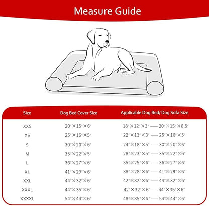 Waterproof Dog Bed Covers Replacement Washable Pet Hair Easy to Remove, Noiseless Quilted Puppy Pet Bed Cover Lovely Grey Star Print 29x41 Inches, for Dog/Cat, Cover Only