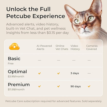 Petcube Cam 360 The Pack of 3 Camera | Ultimate Interactive WiFi Pet and Home Security Pan-Tilt Camera with Phone App, 1080p HD Video, 360° Rotation, Night Vision, Smart Alerts for Home Surveillance