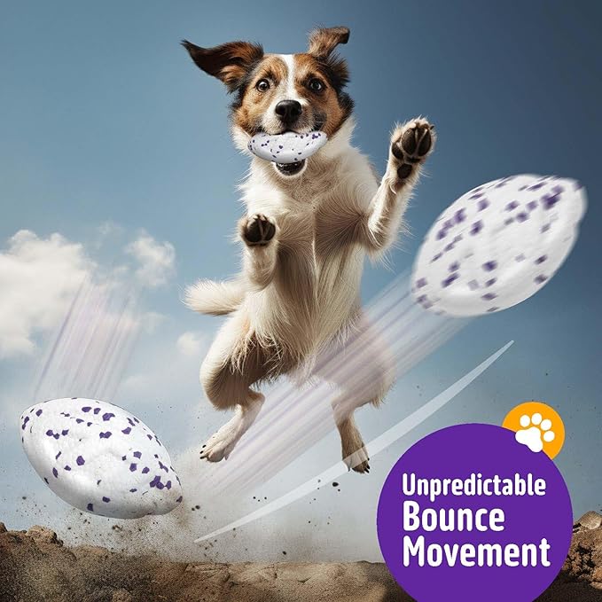 Kimee Dog Balls Upgraded Dog Tennis Balls for Aggressive Chewers, 5.3'' Indestructible Tennis Ball, More Bite-Proof Chew Toys, Long-Lasting Teething Ball for Puppies Small Medium Large Dogs
