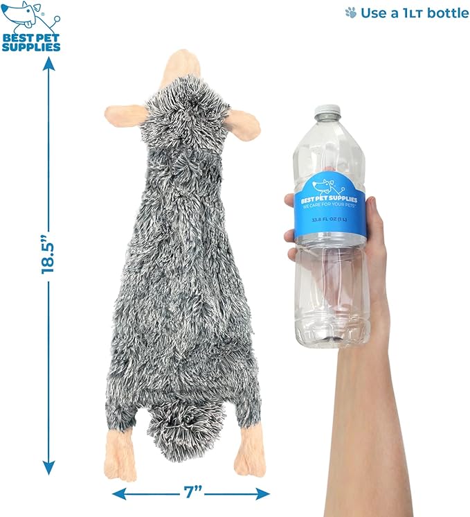 Best Pet Supplies Interactive Squeaky Dog Chew Toy, Ideal Dog Toys for Chewers, Small, Medium & Large Dogs, and Fetch Lovers - Pack of 4 (Various Style-Color), Large