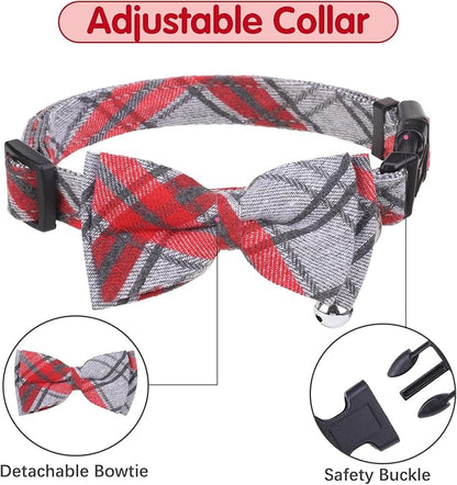 BINGPET Dog Harness Collar Leash Set,Adjustable No Pull Escape Proof Small Dog Harness,Classic Plaid Puppy Harness and Leash Set for Small Medium Large Dogs Training Easy Walk Running