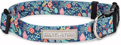 Lucky Love Dog - Adjustable Dog Collar with Easy Click Buckle for Large Ones, Durable, & Comfortable for Male & Female Dogs, Pet Collar for Puppies & Adult Dogs - Sweet Holiday, X-Large