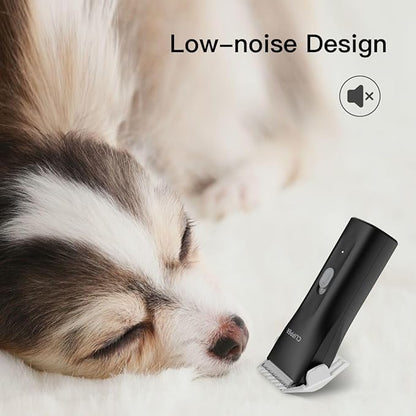 Grimgrow Dog Grooming Kit Clipper for Thick Coat Low Noise Cordless Cat Hair Trimmer Rechargeable Shaver Pet Grooming Tools for Small and Large Animals