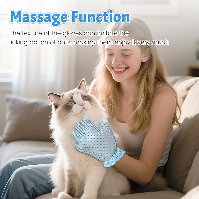 Pet Hair Removal Glove – Reusable Static Pet Hair Remover for Dogs & Cats, Easy Clean Glove for Furniture, Clothes, Couch & Laundry