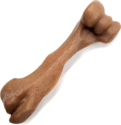 Nylabone Femur Bone Strong Chew Toy for Dogs Made with Real Bison & Venison, Durable Dog Chew Bones for Aggressive Chewers, Long-Lasting Flavor Keeps Dogs Busy, Large Dog Toys - Up to 50 lbs, 1 Count