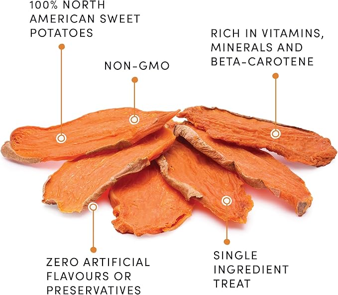 Crumps Naturals Sweet Potato Chews 612g/21.6oz