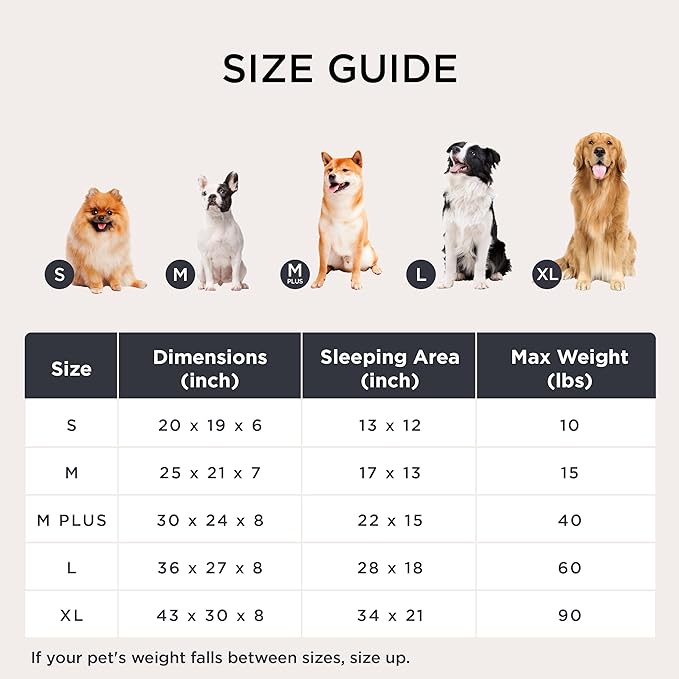 Bedsure ComfyFleece Cute Dog Bed for Small Dogs & Cats - Washable Furry Puppy Beds, Rectangle Orthopedic Corduroy Fleece Pet Beds with Removable Zipper Cover, 20x19x6inches, Camel Brown