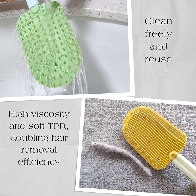 Cat Brush,2 in 1 Soft Cat Brush,Pet Brushes for Shedding,Soft Comb,Cat Brush for Shedding,Short or Long Haired Cats,Pet Grooming,Bath and Massage Brushes,Pet Hair Removal Tool(3 pcs)