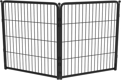 FXW Homeplus Unleashed Indoor Dog Playpen - Stress-Free and Safe Play, Heavy Duty 32 Inch 2 Panels Dog Pen for Small and Medium Dogs, Black│Patented