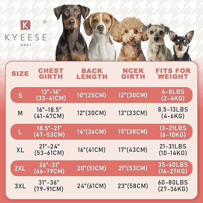 KYEESE 3Pack Dog Sweater, Soft Puppy Sweatshirt Stretchy Pullover Dog Sweater for Small Dogs Girl Boy, Lightweight Fleece Cat Shirt Pet Clothes with Sleeves, M