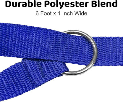 Downtown Pet Supply - 6ft Dog Kennel Slip Lead - Veterinarian, Grooming, Daycare & Rescue Supplies - One Size Leads for Dogs - 1" Thick 6 Pack
