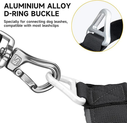 EXCELLENT ELITE SPANKER No Pull Dog Harness Padded Military Patrol Vest Adjustable Nylon Small Service Walking Dog Harness with Handle for Training Running(BLK-S)