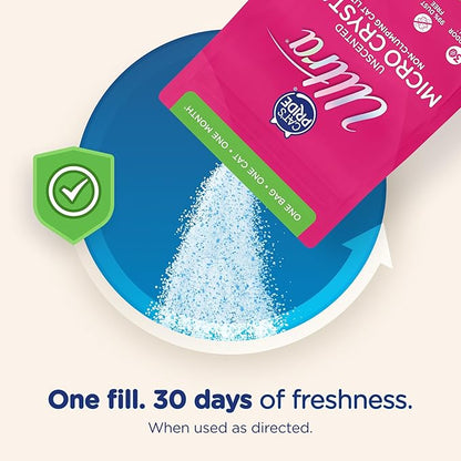 Ultra Micro Crystals Cat Litter - 99.9% Dust Free, Soft on Paws, Fragrance Free - 5 Lbs.