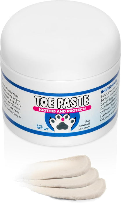 Squishface Toe Paste - Dog Paw Balm, Dog Paw Yeast Care, Soothing Dog Paw Cream for Happy, Healthy Paws! 2oz.