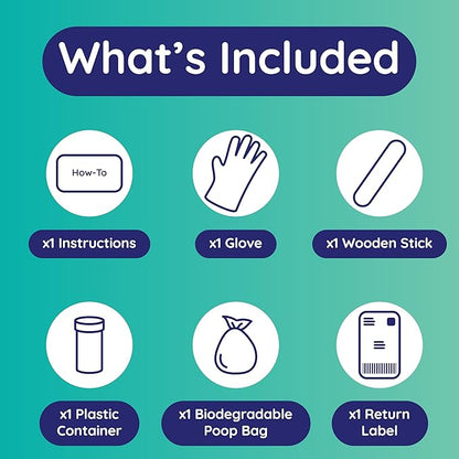 Basic Gut Test Kit – for Diarrhea, Itchy Skin, Mood Changes & Discomfort – Non-Invasive & Fast Results - Vet Trusted - Easy at-Home Stool Test - for Dogs & Cats