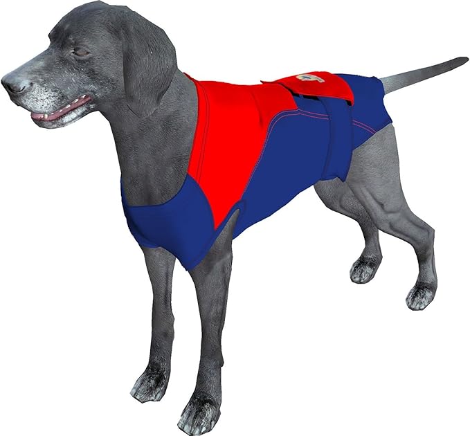 SurgiSnuggly Veterinary Invented Dog Surgical Recovery Suit for Female or Male Dogs,Spay, Neuter Onesie,The Original Surgical Recovery Bodysuit for After Surgery Small, Medium, Large Dogs MS BR