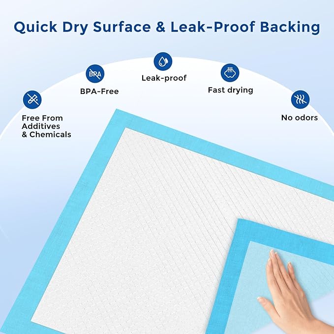 ZOMISIA Health Monitoring Puppy Pee Pads 100 Count for Dogs 22" x 22" - 14 Color Changing Pee Pads with pH Indicator + 86 Dog Potty Training Pad, Odor-Control, Super Absorbent & Leak-Proof