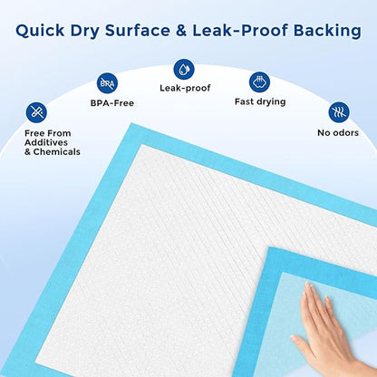ZOMISIA Health Monitoring Puppy Pee Pads 100 Count for Dogs 22" x 22" - 14 Color Changing Pee Pads with pH Indicator + 86 Dog Potty Training Pad, Odor-Control, Super Absorbent & Leak-Proof