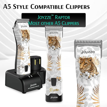 JOYZZE Raptor/Falcon Series A Wide Blade - Professional Grade Dog Clipper Grooming Blade, Detachable, Replacement Blades - Stainless Steel, Coated Ceramic,(A Series #3FW)