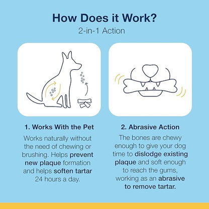 Proden PlaqueOff System Dental Care Bones for Dogs - Vegetable 17 oz