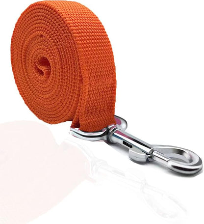 TAIAN 5 FT Strong Dog Leash, Nylon Dog Leashes for Small Medium Large Dogs Orange