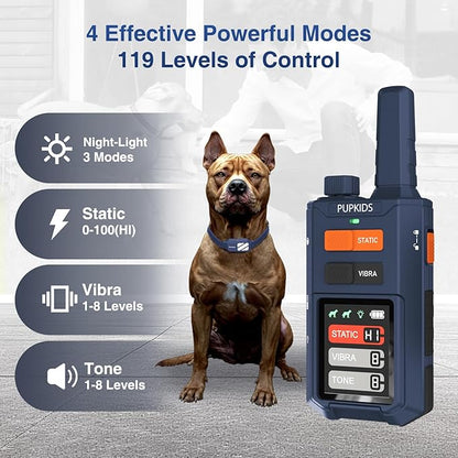 Dog Shock Collar - 4200FT Dog Training Collar with Remote for 20-140lbs Dogs, Innovative E Collar for Dogs Training with 4 Training Modes, Rechargeable Electric E-Collar for Large Dogs
