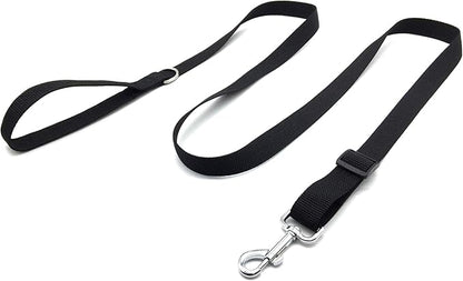6FT Adjustable Dog Leash, Nylon Dog Leashes for Medium Large Dogs (Black)