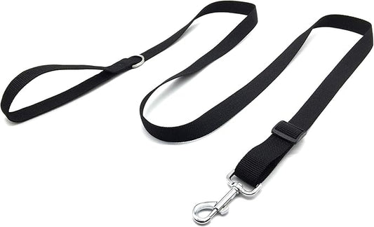6FT Adjustable Dog Leash, Nylon Dog Leashes for Medium Large Dogs (Black)